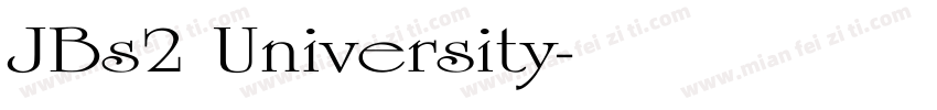 JBs2 University字体转换